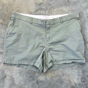 Lane Bryant Size 22 Green/Gray Colored Shorts